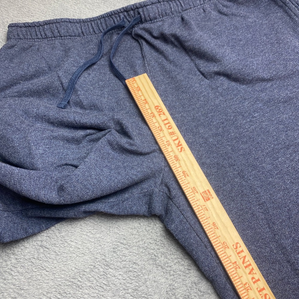 Eddie Bauer Sweatpants Mens XL Heather Blue Loungewear Drawstring Elastic Waist - Picture 4 of 10